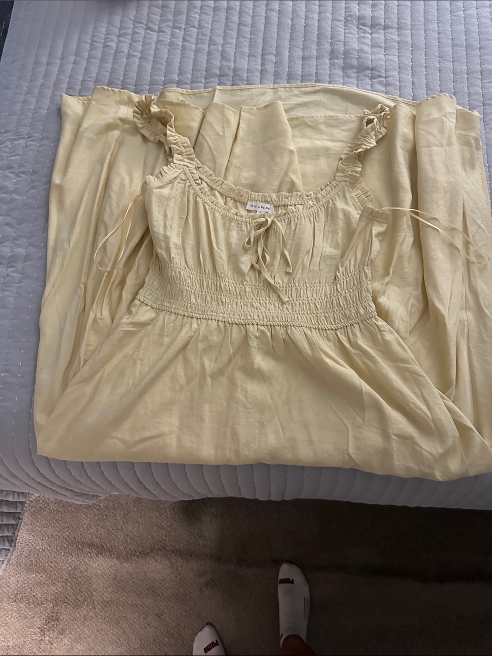 Light yellow summer dress